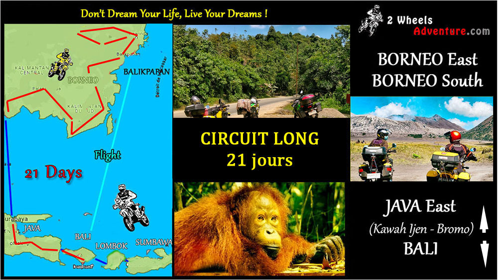 voyage moto Borneo