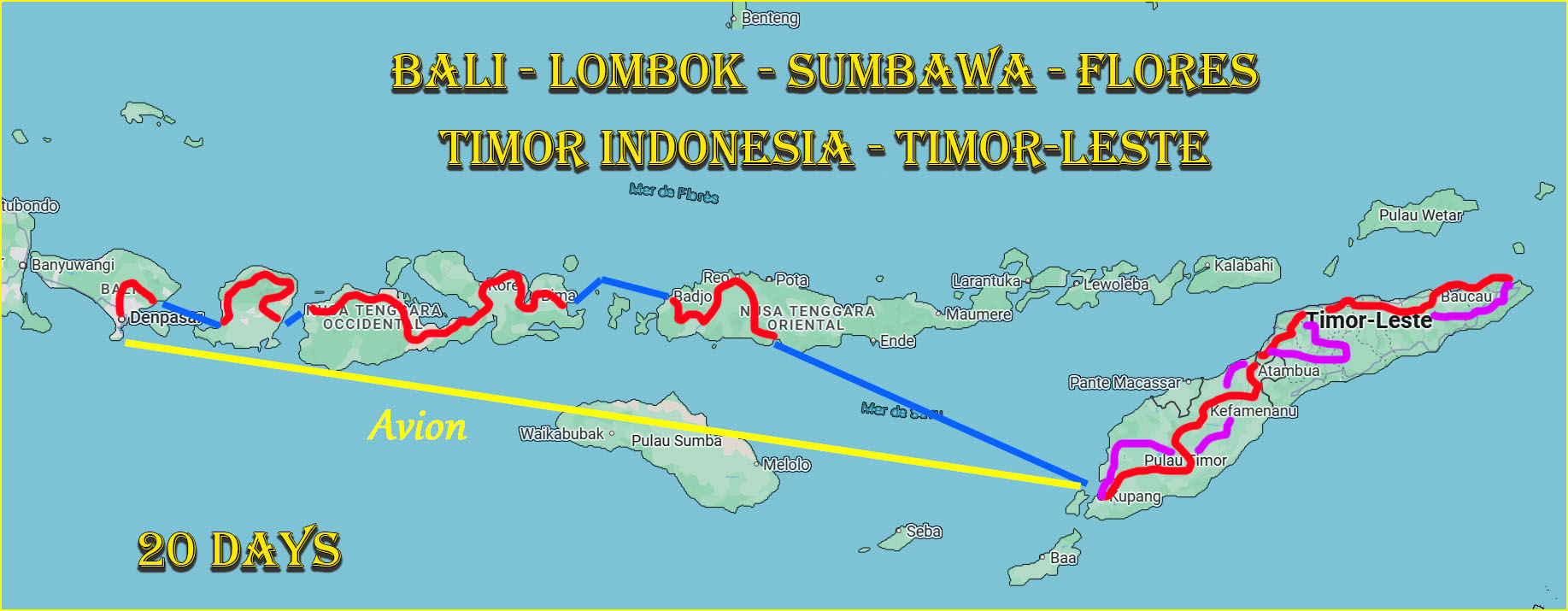 voyage moto indonesie et Timor Leste
