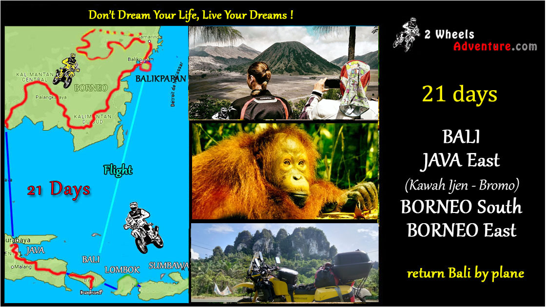 voyage moto Borneo