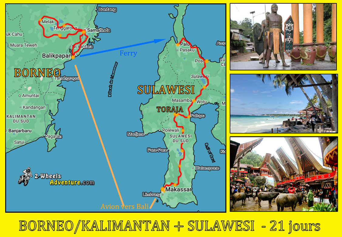 voyage moto a borneo et Sulawesi en 2027