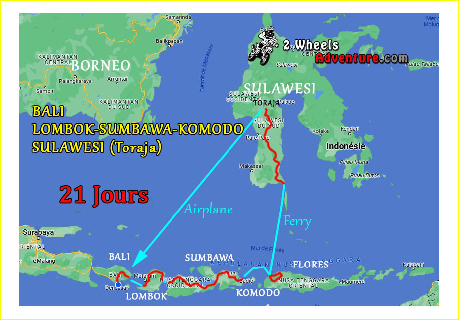 voyage moto Iles de la Sonde et Sulawesi